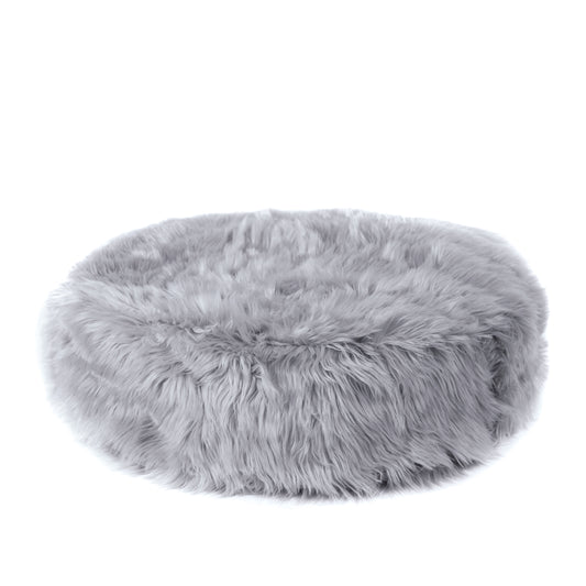 Pet Bed Fur - Light Grey