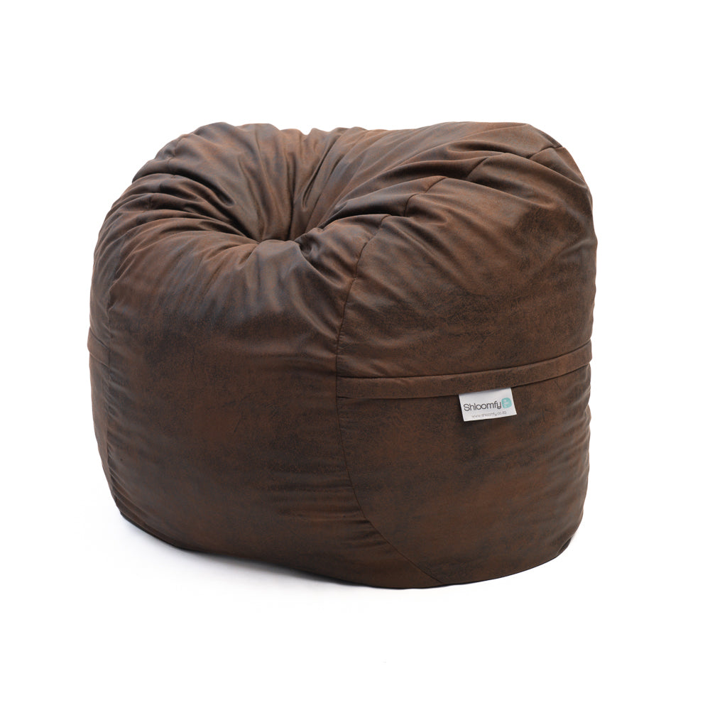 Rust Suede Beanbag