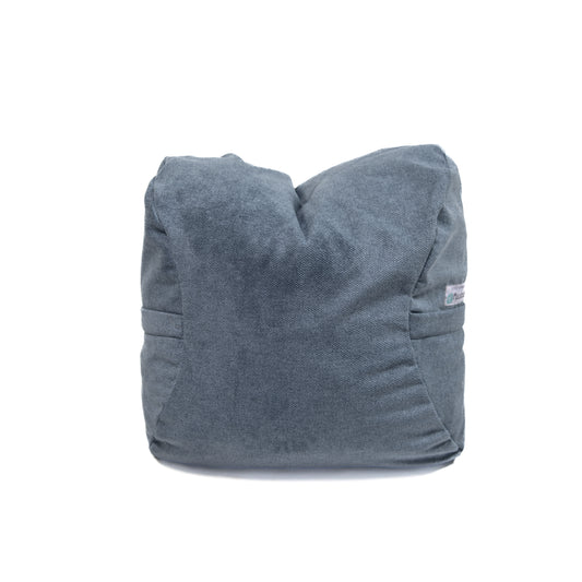 FOOT REST BLUE VELOUR