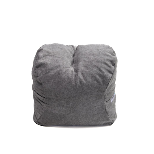 FOOT REST LIGHT GREY VELOUR