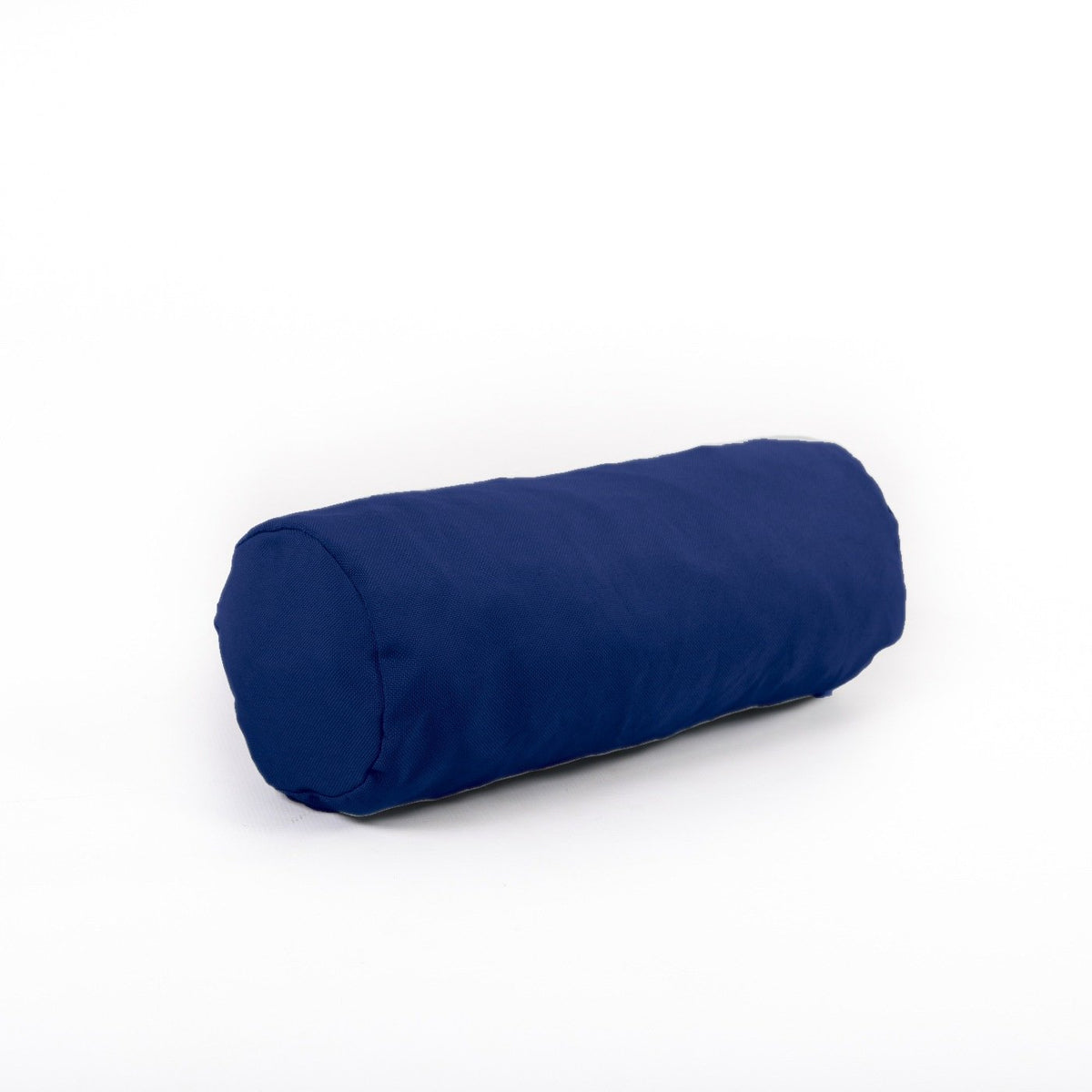 Navy Shloomfy patio head roll on a white background