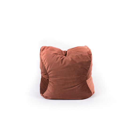 FOOTREST-Velvet Terracotta