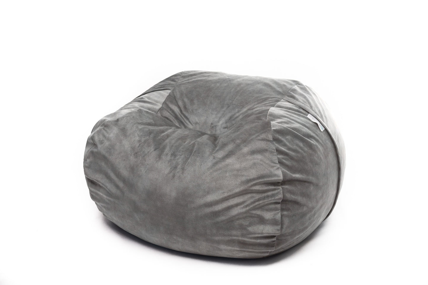 LUXE VELVET PEWTER BEANBAG