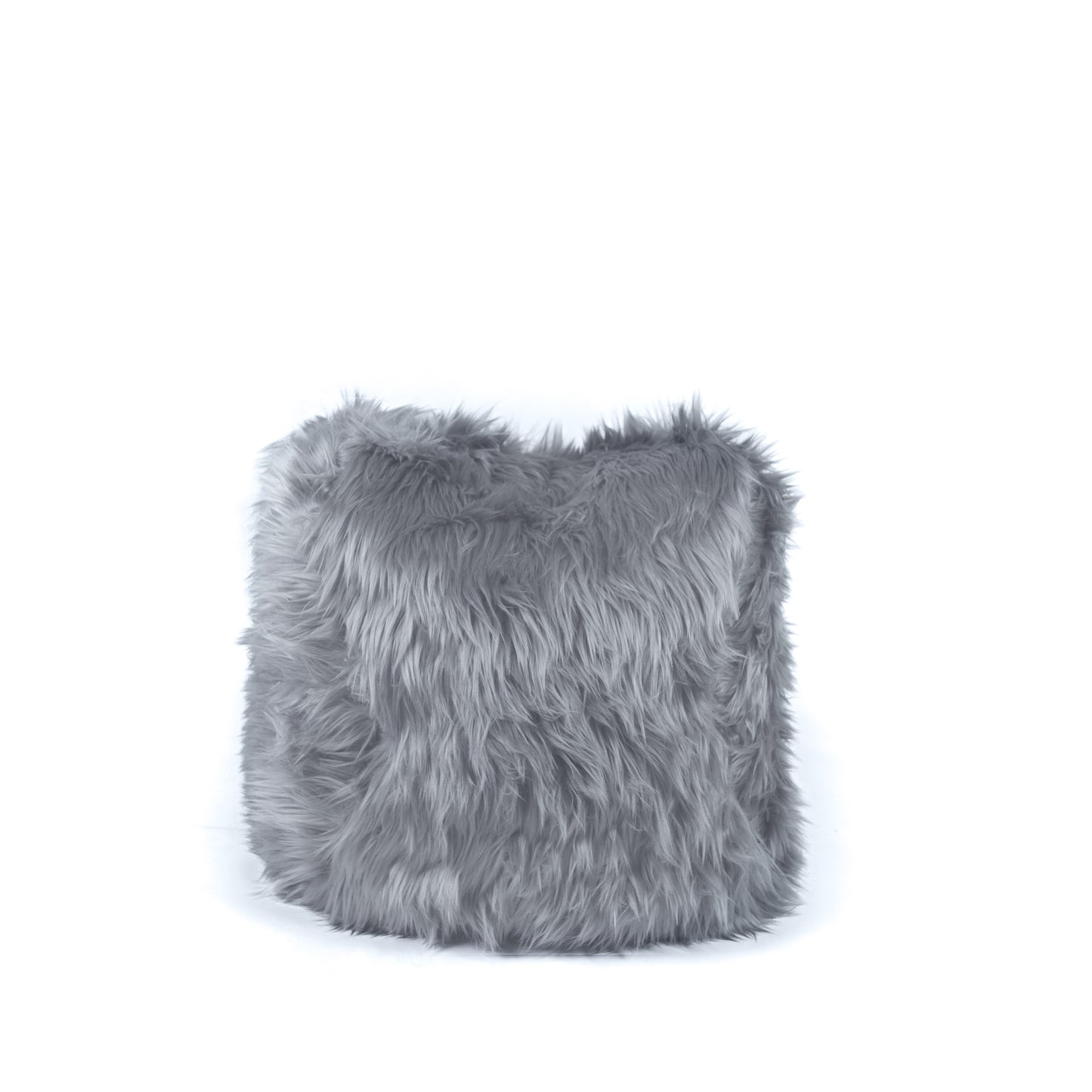 FOOTREST-Fur Light Grey