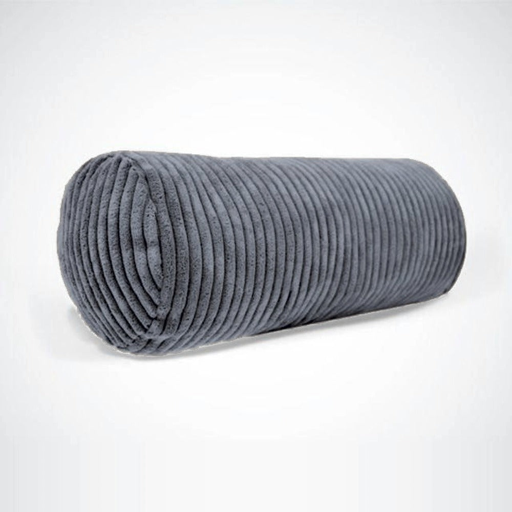 Graphite grey corduroy Shloomfy head roll neck pillow