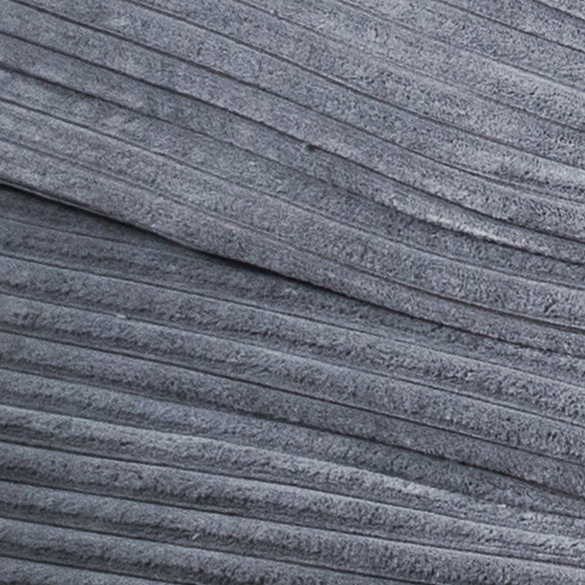 Close-up of the real Graphite corduroy fabric