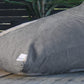 Close-up of the Graphite corduroy lounger