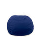 Navy Shloomfy patio beanbag cover on a white background