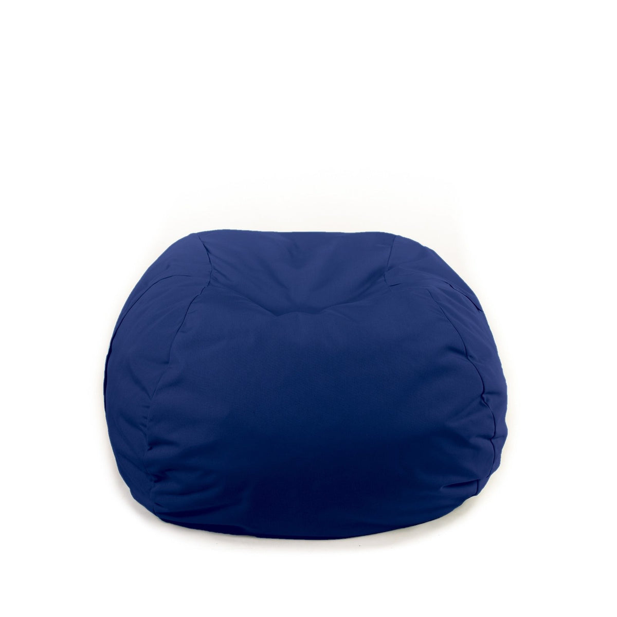 Navy Shloomfy patio beanbag cover on a white background