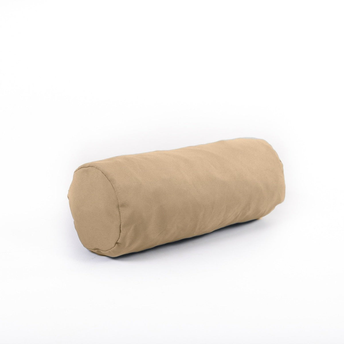 Sand Shloomfy patio head roll on a white background